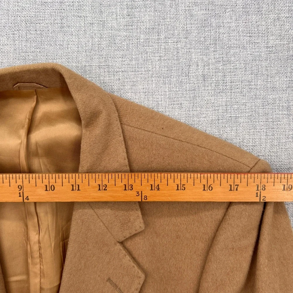 VTG 90s Black Diamond Cashmere Wool Blazer Sport‎ Coat Men 40R Camel Ivy Luxury